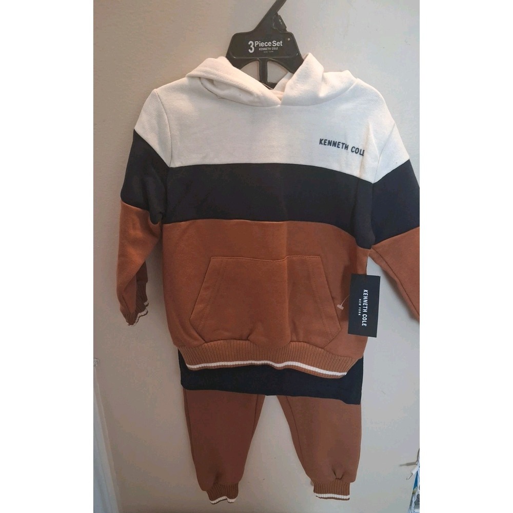 Kenneth Cole Boys  3T Jogger Tee Hoodie Set